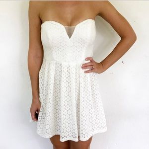 White eyelet dress